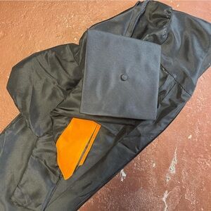 THOMAS JEFFERSON UNIVERSITY MASTERS GRADUATION GOWN & CAP & MSN HOOD